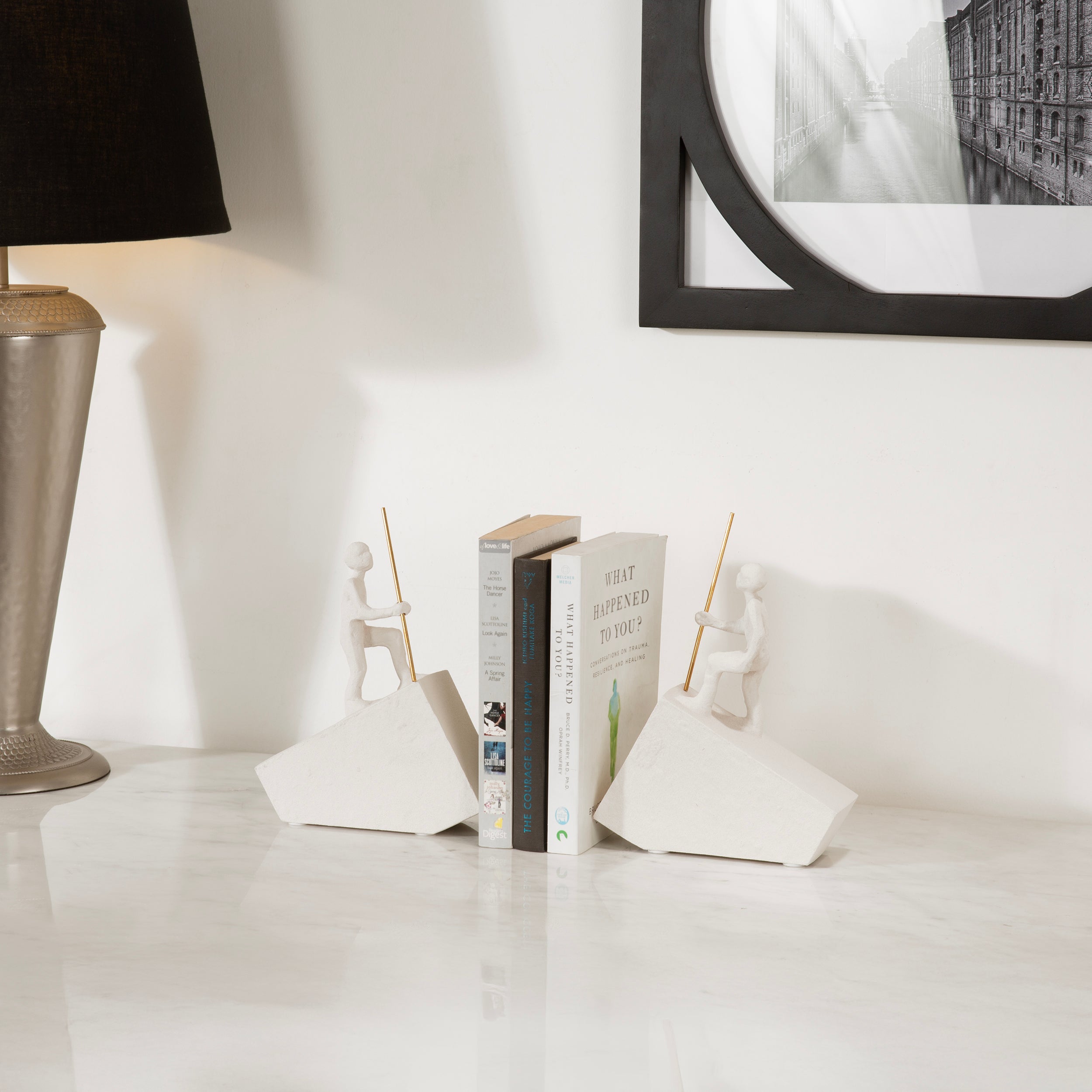 Man Sculpture Bookend